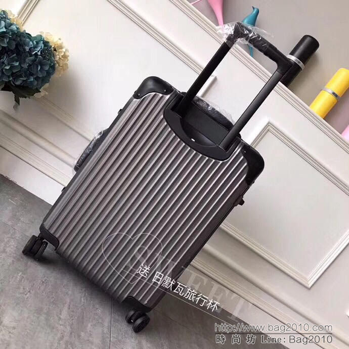 RIMOWA日默瓦 經典時尚 蒙口Moncler與Rimowa 攜手合作 Topas Stealth 系列 拉杆箱/拉箱 PC+鋁鎂合金 8019A款  xbt1049